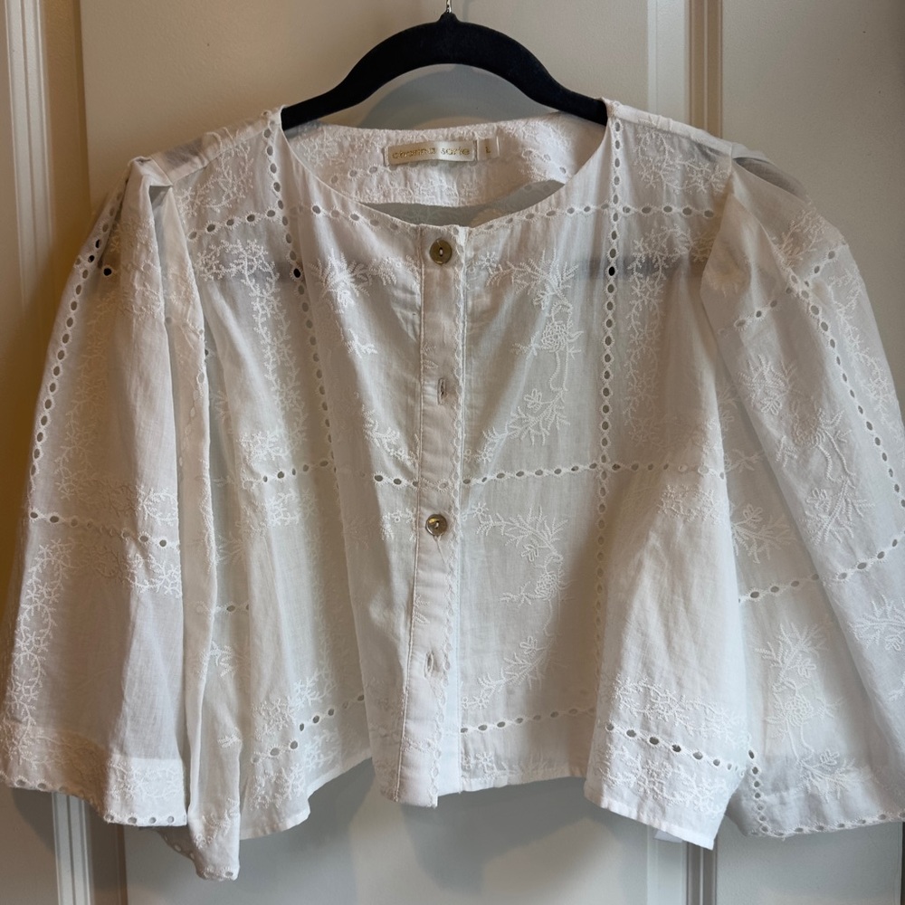 Elegant White Blouse for Women - Picture 2 of 9